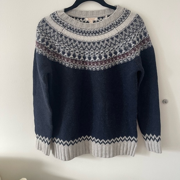 Barbour Crew Neck Sweater Fairlead Knit Wool - Picture 1 of 6